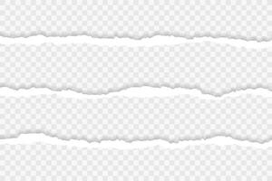 Vector illustration of the squared ripped paper for writing messages on gray abstract background. EPS10.
