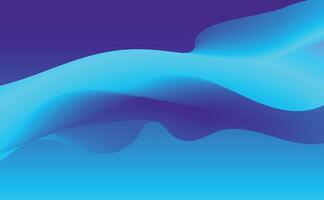 Abstract blue wave modern background vector design