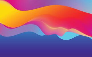 Abstract Vibrant Gradient background. Saturated Colors Smears. Vector EPS.