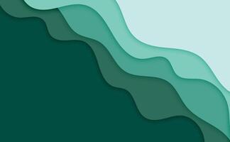 Multi layers color texture 3D papercut layers in gradient vector banner. Carving art. Cover layout material design template. Abstract realistic papercut decoration textured with cardboard wavy layers