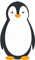 ai generato carino pinguino icona nel un' minimalista stile. png