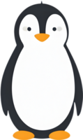 ai generado linda pingüino icono en un minimalista estilo. png