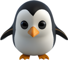 ai generiert süß Pinguin Symbol im ein minimalistisch Stil. png