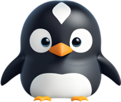 ai gegenereerd schattig pinguïn icoon in een minimalistisch stijl. png