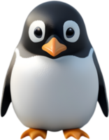 AI generated Cute penguin icon in a minimalistic style. png