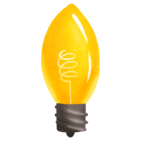 Hand-drawn light bulb. Idea. Cute baby illustration on isolated background png