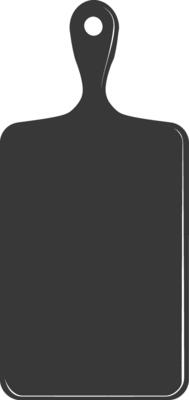 AI generated Silhouette Cutting Board Cooking Tool black color only