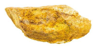 unpolished beaverite-cu mineral isolated photo