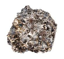 raw bismuth nugget isolated on white photo