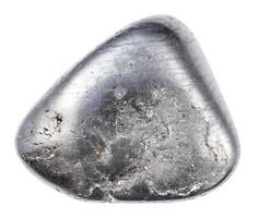 polished ilmenite mineral isolated on white photo