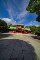 Main temple at Tomioka Shrine super wide shot photo