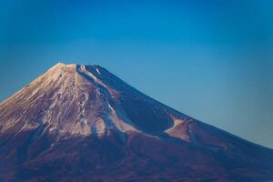 A sunset of Mt.Fuji near Suruga coast in Shizuoka long shot photo