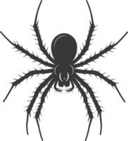 ai generado silueta araña animal negro color solamente vector