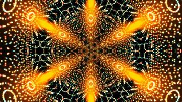 Abstract symmetry kaleidoscope with many circles, 3d rendering backdrop, computer generating backdrop photo