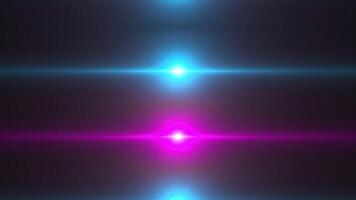 Fractal rays with glowing impulse lights photo