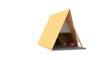 Glamping tent on a transparent background png