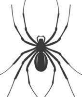 ai generado silueta araña animal negro color solamente vector