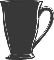 AI generated Silhouette Scandinavian Unique Mug black color only vector