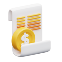 3d ilustração financeiro dados png