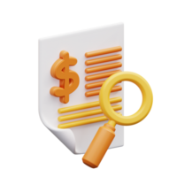 3d illustration of financial analysis png