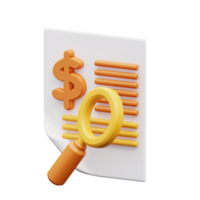 3d illustration of financial analysis png