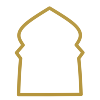 Islamic arch frame png