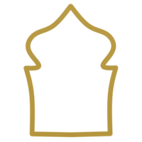 Islamic arch frame png