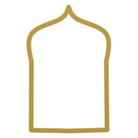 Islamic arch frame png