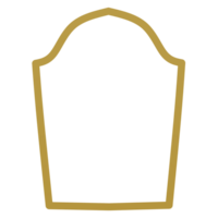 Islamic arch frame png