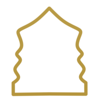 islamic båge ram png