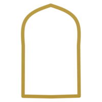 Islamic arch frame png