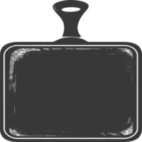 AI generated Silhouette Sheet Pan Cooking Tool black color only vector