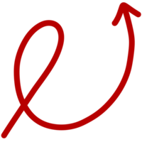 Red arrow element png