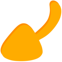 Orange yellow arrow element png