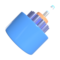 óptico fibra 3d ilustración icono png