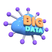 Big Data 3D Illustration Icon png