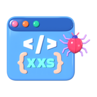 XSS 3D Illustration Icon png