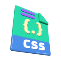 css archivo 3d ilustración icono png