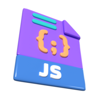 Javascript File 3D Illustration Icon png