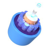 óptico fibra 3d ilustración icono png