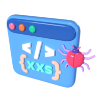 XSS 3D Illustration Icon png