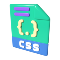 css fichier 3d illustration icône png