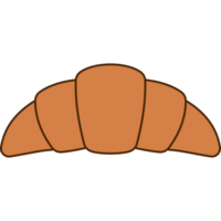 croissant toetje illustratie png