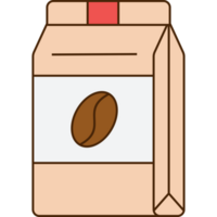 Kaffee Verpackung Illustration png