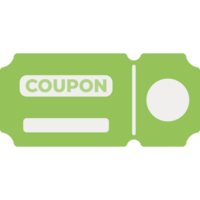 Coupon Illustration Isolated PNG