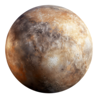 AI generated Realistic mercury planet isolated image png