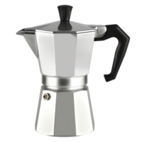 ai genererad metall gejser kaffe tillverkare isolerat bild png