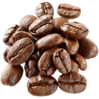 AI generated Coffee beans close up photo png