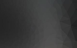 Dark Black vector triangle mosaic texture.