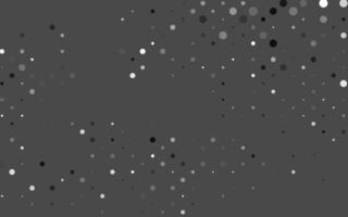 Light Silver, Gray vector background with bubbles.